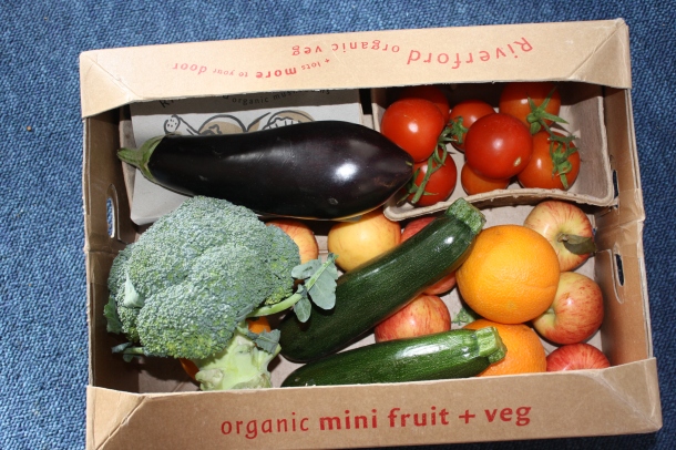 A photo of my first veg box!